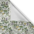 thumbnail image 6 of Ambesonne Floral Valance & Curtain 3 Pcs Set, Eucalyptus and Marble Print, 55"x45", Laurel Green Pale Grey, 6 of 7
