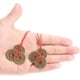 thumbnail image 5 of Monedas chinas de la fortuna Monedas Feng Shui Monedas tradicionales con hilo rojo para la riqueza y el éxito, 5 estilos (10 piezas), 5 of 5