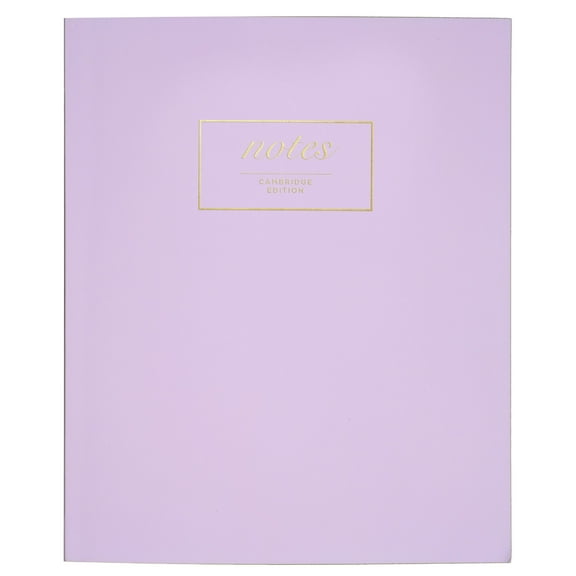 Cambridge Work Style Casebound Large Fashion Notebook Lavender - Meeting