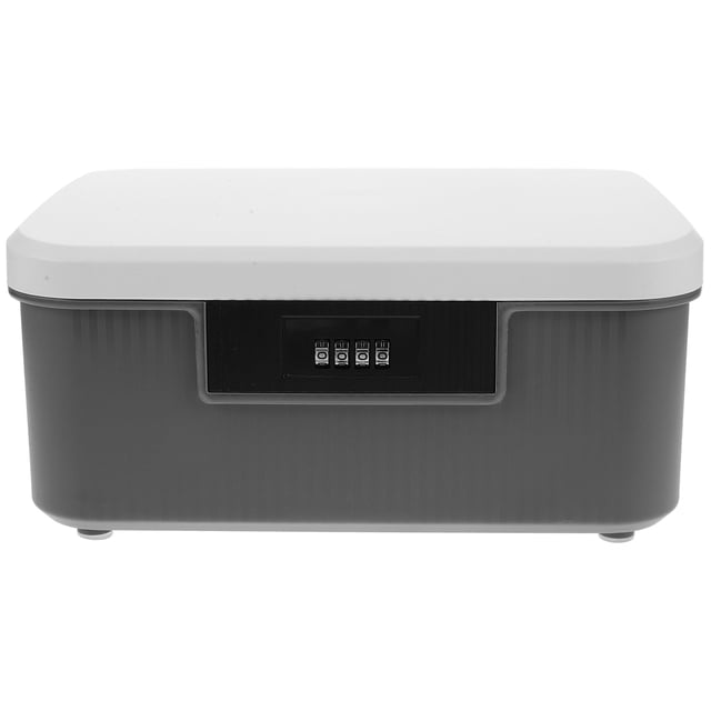 Lockable Storage Bin Outdoor Lock Box With Combination Lock Plastic Storage Container Organizer For Home Office School Travel Business