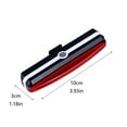 thumbnail image 2 of USB Rechargeable LED Tail Light Warning For Night Riding And Outdoor Adventures Ideal For Cycling Enthusiasts With Long Lasting Battery And High Brightness Bike Blinkers Front And Back E Bike, 2 of 8