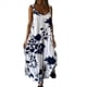 thumbnail image 1 of Vestido Maxi Bohemio de Verano con Tirantes Finos, Sin Mangas, Cuello en V, Floral, para Mujer, para Vacaciones, , XXL, 1 of 10