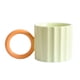 thumbnail image 1 of Bewildely Taza de cerámica para té, leche, agua, desayuno, avena, taza con asa grande, tazas de cocina, accesorios para beber, suministros Juegos de servir café y té Amarillo Bewildely HA080844-02, 1 of 6