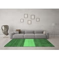 thumbnail image 3 of Ahgly Company Indoor Rectangle Abstract Emerald Green Modern Area Rugs, 2' x 3', 3 of 4