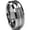 Silver, variant on Metal Masters Mens Tungsten Ring Wedding Band Black Grooved Beveled Edge 8mm