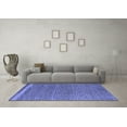thumbnail image 3 of Ahgly Company Machine Washable Indoor Rectangle Abstract Blue Modern Area Rugs, 2' x 3', 3 of 4