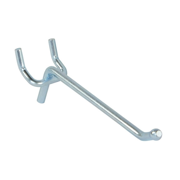 4 inch Chrome Peg Hook for ¼ inch Pegboard - Pack of 100