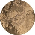 thumbnail image 1 of Ahgly Company Indoor Round Oriental Brown Industrial Area Rugs, 7' Round, 1 of 4