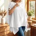thumbnail image 5 of Maternity Nursing Cover For Breastfeeding, Solid Color Multi-Use Scarf & Car Seat Canopy, Versatile Baby Shower Gift For New Moms, Soft Breathable Fabric White Free Size, 5 of 6