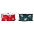 thumbnail image 3 of CIMAXIC christmas 2 Rolls Christmas Packaging Ribbon Xmas DIY Bowknot Ribbon Gift Wrapping Ribbon,354.33"X0.98"X0.04", 3 of 5