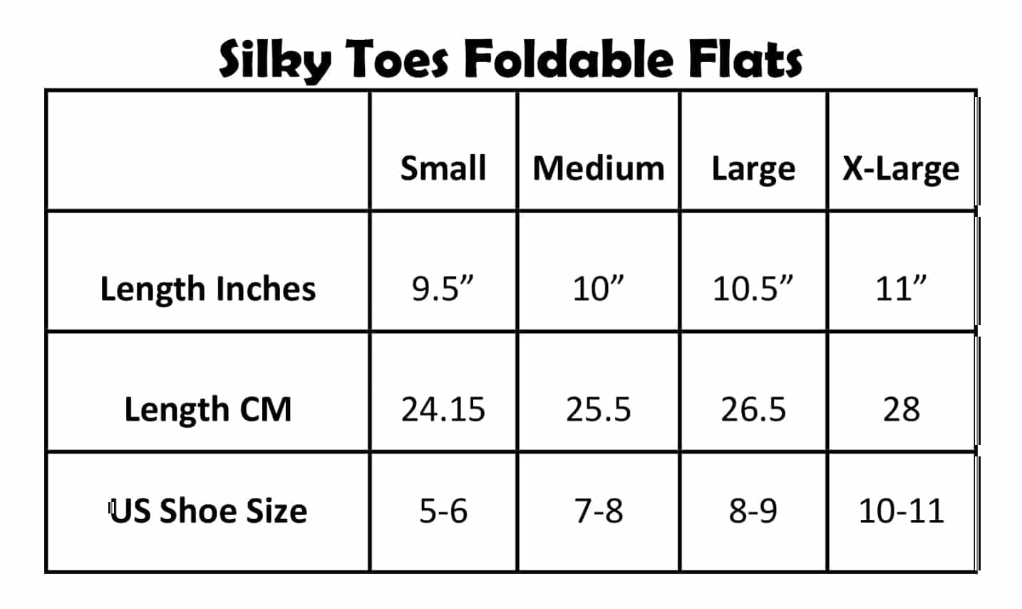 Silky Toes Women's Foldable Flat Shoes Portable Travel Ballet Flat