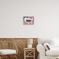 thumbnail image 3 of Stupell Industries Farmhouse American Flag Transportation Painting White Framed Art Print Wall Art, 14 x 11, 3 of 9