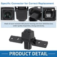 thumbnail image 4 of Cámara de Visión Trasera para Nissan Rogue 2.5L L4 2014-2016 para Murano 3.5L V6 2015-2023 Cámara de Asistencia de Estacionamiento de Respaldo Reemplaza No.284F1-4BA0A/284F1-4BA1A, 4 of 7
