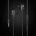 thumbnail image 3 of Auriculares estéreo con cable de 3,5 mm, cómodos, intraaurales, para juegos (negros), 3 of 13