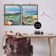 thumbnail image 4 of Stupell Industries Modern Farmland & River Landscape Painting Black Framed Art Print Wall Art, 24 x 30, Set of 2, 4 of 10