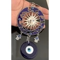 thumbnail image 3 of Turkish Blue Evil Eye Moon and Sun Design with Hamsa Hand Amulet Hanging Ornament for Protection -041, 3 of 5