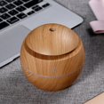 thumbnail image 3 of sonic Cool Mist Humidifier for Bedroom | 130ml Water Tank | Whisper-Quiet Operation | Auto Shut-Off | 7-Color LED Night Light | Wood Grain Design (Dark/Light Options) | USB-Powered | Aromatherapy, 3 of 6