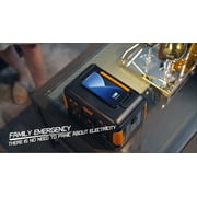 PM Auto 500W Portable Power Station, 518Wh Backup Lithium Battery, Laptop, Outdoor, Camping Solar Generator, ED Flashlight for CPAP Home Camping Travel Emergency, Wireless Charge, AC Outlet, Type-C