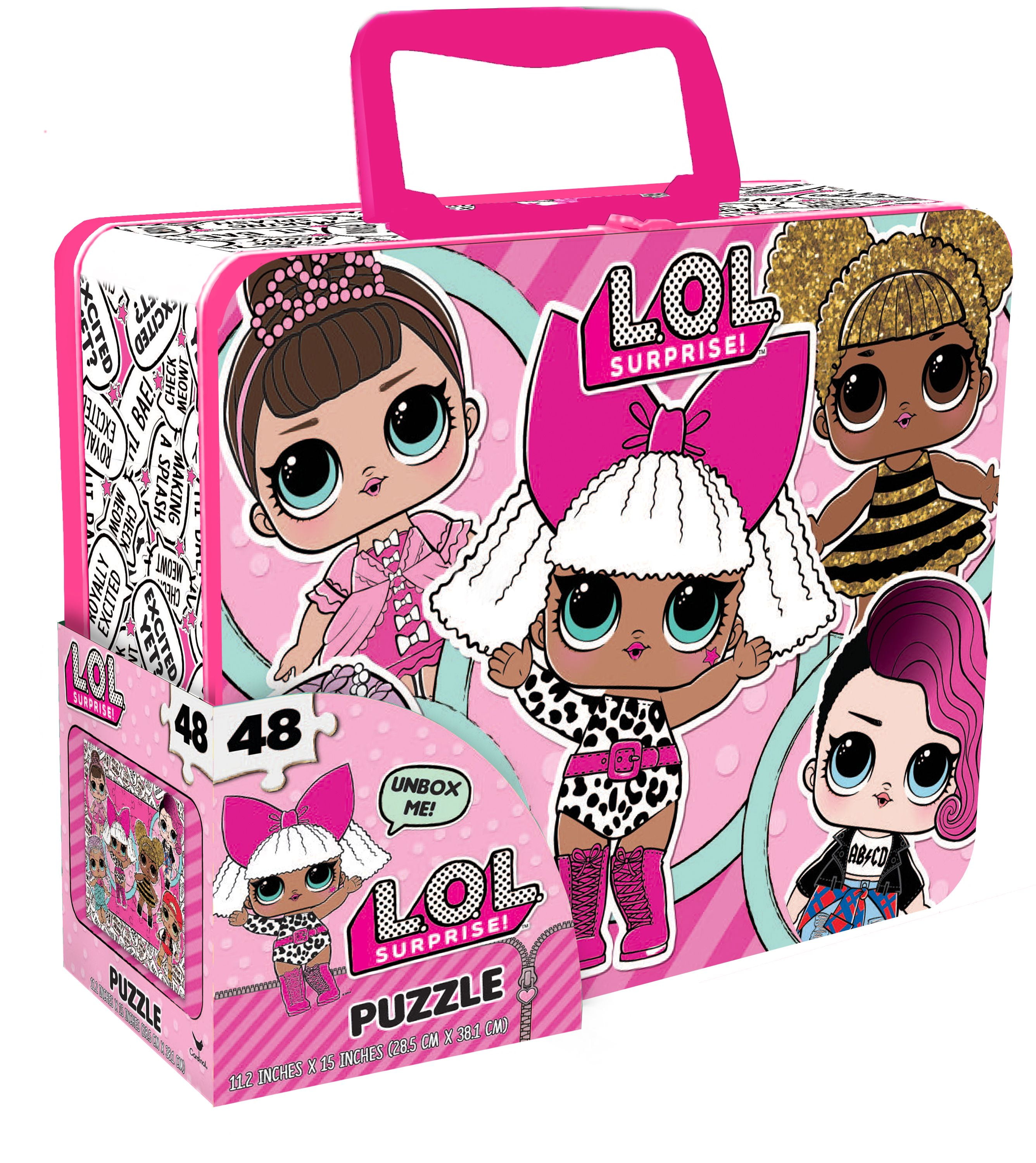 LOL Surprise Doll Tin Lunchbox 48 Piece Puzzle New Factory Sealed 