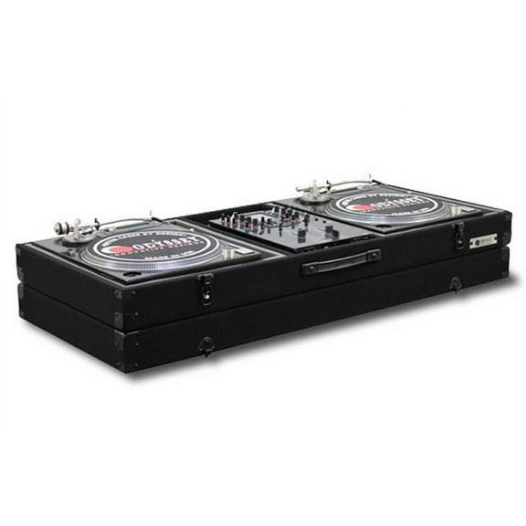 Odyssey Cases CBM10E New Econo Carpeted Battle Mode Turntable Console Black