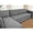 Dark Grey, variant on Sectional Couch Covers 2 Pieces L Shaped Sofa Cover for Sectional Couch L Shape Washable Blanket Furniture Protector for Pets Dogs Dark Grey X-Large