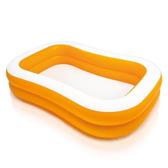Alberca Inflable Intex Swim Center Rectangular 57181 Anaranjado 600 litros 2.29 m x 1.47 m x 46 cm