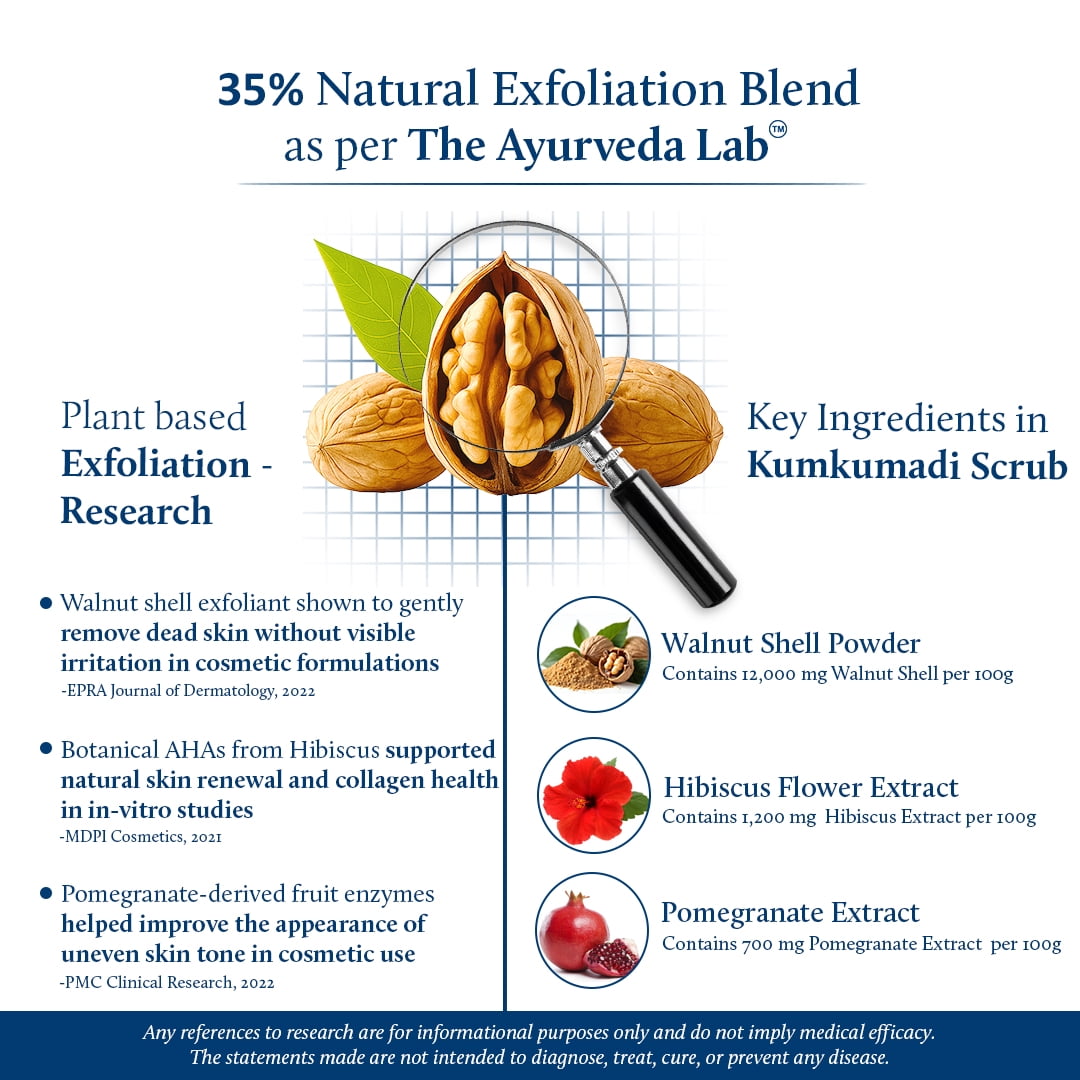 Blue Nectar Shubhr Kumkumadi Brightening  Radiance Face Scrub - 50 gms