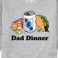 thumbnail image 3 of Instant Message - Dad Dinner - Men's Crew Neck Fleece Pullover, 3 of 6
