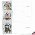 thumbnail image 3 of 20 Merry Christmas Note Cards with Envelopes (4" x 5.12") - Critter Snow Angels Merry Christmas (10 Designs, 2 Each) AM4187XSG-B2x10, 3 of 6