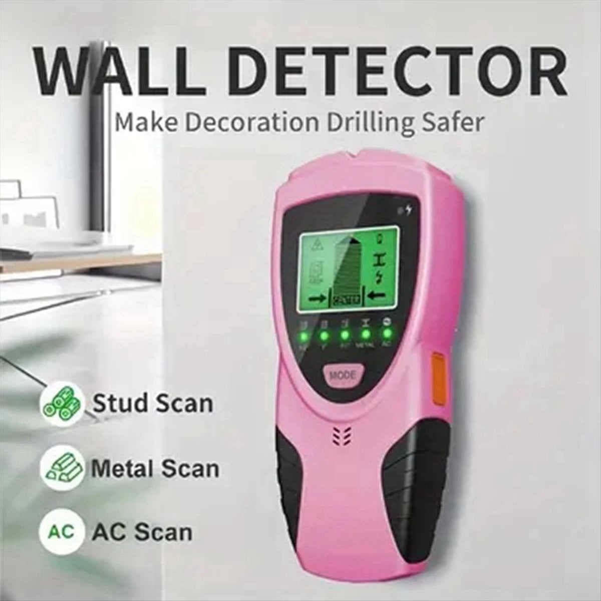 Digital 5-in-1 Wall Scanner Stud Finder