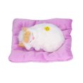 thumbnail image 1 of Sleeping Cat Toy, Comfortable Toy Cats Simulation Interactive With Sound For Home Decoration Grey Cat Shape,Yellow Ear Cat Shape,All White Cat Shape,Black And White Cat Shape, 1 of 8