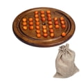 thumbnail image 2 of Milaget Solitaire Game Board Game Brain Teasers Tabletop Activity with Board and 33 Wood, 2 of 8