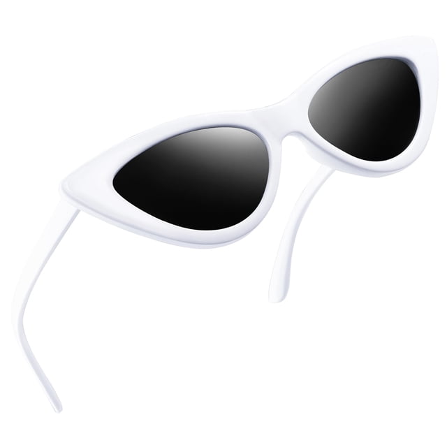 Gafas de Sol Joopin Estilo Cat Eye Pequeñas y Puntiagudas Polarizadas UV400 Blancas