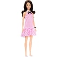 thumbnail image 1 of Barbie Fashionistas Doll #224 with Black Wavy Hair, Pink Gingham Dress & Accessories, 65th Anniversary Collectible Fashion Doll, 1 of 5