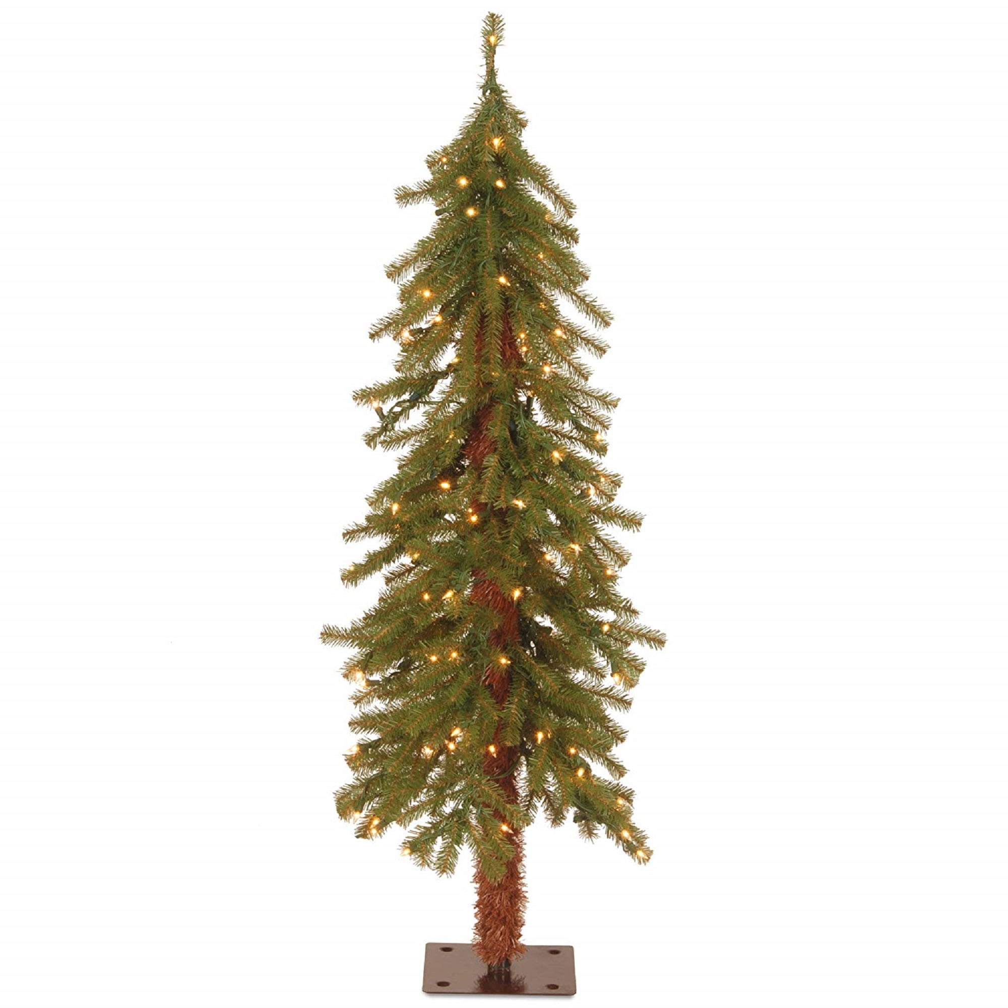 4’ PreLit Hickory Cedar Artificial Christmas Tree Clear Lights