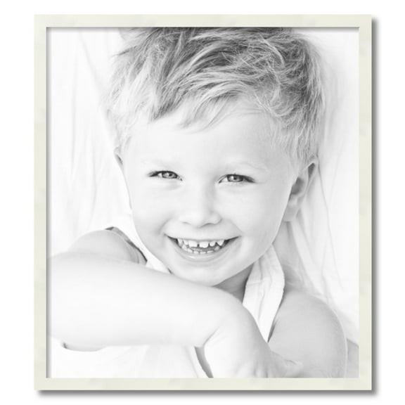 ArtToFrames 25" x 28" White Picture Frame, 25x28 inch White Wood Poster Frame (WOM-5140)