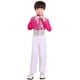 thumbnail image 4 of Cowsor Boys Disco Costume Kids 70s 80s Sequin Pop King Dance Star Halloween Carnival Party Cosplay Outfits, 4 of 5