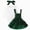 R001-Green, variant on NOLDARES Baby Girls Fall Outfit Bow Print Ruffle Romper Suspender Skirt Headband 3PCS Infant Toddler Christmas Dresses(Red,3-6 Y)