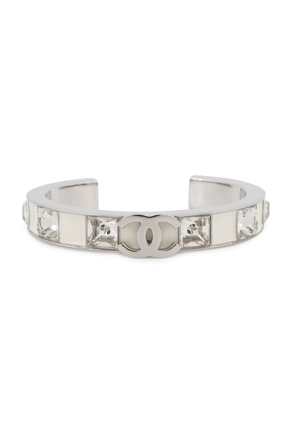 Pre-Owned Chanel Bangle Coco Mark Metal Rhinestone Size S B25C ABE820 CHANEL Bracelet