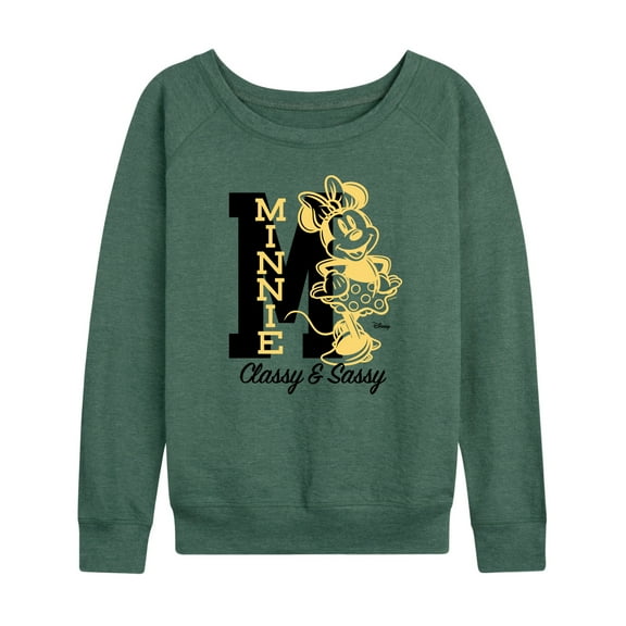 Disney - Minnie Mouse - Shinning Classy & Sassy - Women's Lightweight French Terry Long Sleeve Shirt