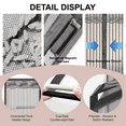 thumbnail image 6 of Magnetic Screen Door for Home, Auto-Close Heavy Duty Mesh Curtain, Bug Proof & Pet Friendly Design, Easy-Install Hands Free Entry, 35.4" x 82.7", Black, 6 of 8