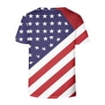 thumbnail image 5 of Raeneomay Oversized T Shirts for Women Fashion Women Summer Print V-Neck T-Shirt Short Sleeve Casual Blouse, 5 of 5