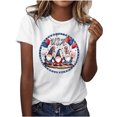 thumbnail image 2 of Xdegoge Tenues du 4 Juillet, Chemisiers à Manches Courtes en Coton, Hauts Grande Taille pour Femmes 4X-5X en Liquidation, Chemises Rouges Grande Taille, Commandes Passées par Moi chez Walmart, de Mujer Para, Multicolore 2X, 2 of 5
