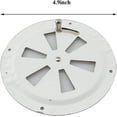 thumbnail image 3 of 2 uds 316 barco de acero inoxidable rejilla de ventilación marina placa de ventilación de aire de mariposa redonda con perilla lateral, 3 of 5