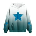 thumbnail image 6 of Hoodie for Teen Girls Gradient Color Star Graphic Printed Hooded Sweatshirt Oversized Long Sleeve Casual Pullover Cute Comfy Outwear Sport Trendy Y2K Jackets 4-14 Years Tween, 6 of 7
