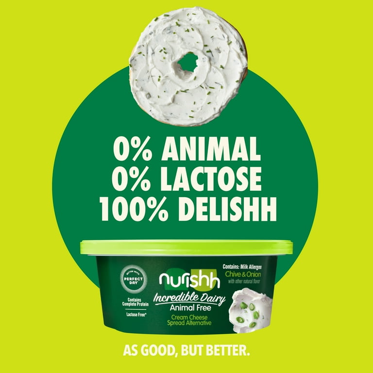 Nurishh Lactose Free Cream Cheese Alternative Spreadable Chive