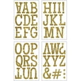 thumbnail image 3 of SEI 3 inch Iron-on T-shirt Letters, Classic Glitter Letter Heat Transfers, Gold, 3 of 6