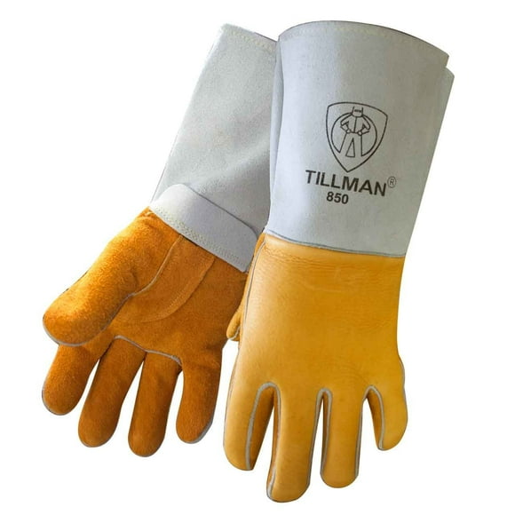 Welding Gloves, Stick, M, 14 In. L, PR