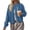 Blue, variant on FreshPretty Cardigan Sweaters for Women Fall Long Sleeve Lightweight Knit,Button Front,Crewneck Drop Shoulder Business Casual Outfits,Soft Textured Cropped Sweater,Loose Daily Wear Travel Vacation