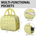 thumbnail image 6 of Lunch Bag Lunch Box for Women Reusable Insulated Lunch Bags,Water-Resistant Lemon Creative Slice Cooler Lunch Tote Bag, Large Capacity for Work Travel Picnic, 6 of 6